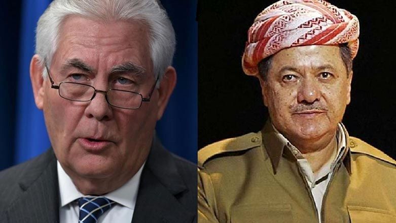 نامه رکس تیلرسون به مسعود بارزانی ۴۸ ساعت قبل از برگزاری همه‌پرسی