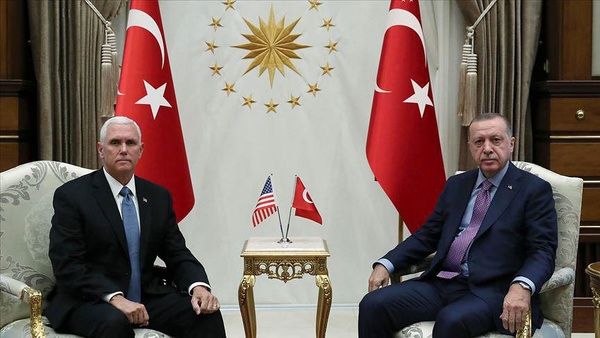 دیدار اردوغان با معاون ترامپ  در آنکارا