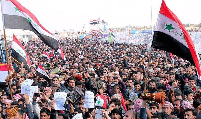 مردم بغداد در حمایت از انتخابات به خیابان‌ها آمدند