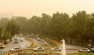 توده گرد و خاک در جنوب و جنوب غربی ایران