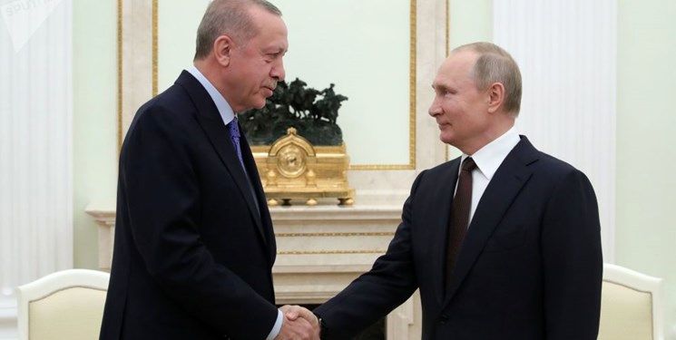 گفت‌وگوی تلفنی اردوغان و پوتین درباره روند آتش‌بس در ادلب