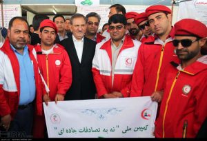 جهانگیری به کمپین «نه به تصادفات جاده ای» پیوست