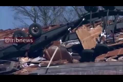 تصاویری از خسارت طوفان تنسی در آمریکا+ فیلم