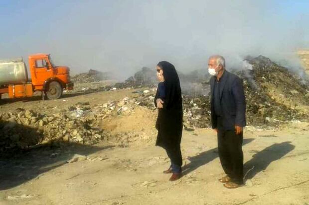 جزئیات آتش سوزی در محل دپوی زباله‌ها در گناوه