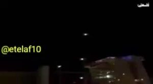 فیلمی از لحظه ورود موشک‌های از خاک سوریه به منطقه جولان