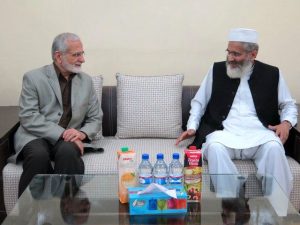 دیدار خرازی با رئیس جمعیت اسلامی پاکستان