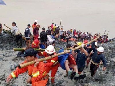 رانش زمین در معدن یشم در میانمار ۳۶ کشته برجای گذاشت