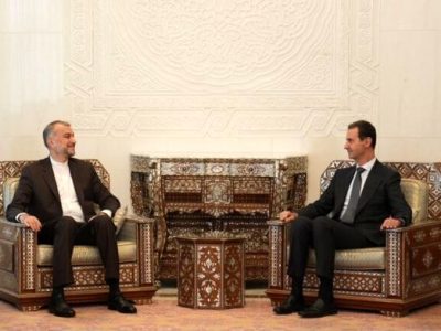 دیدار وزیر خارجه ایران و رئیس جمهور سوریه